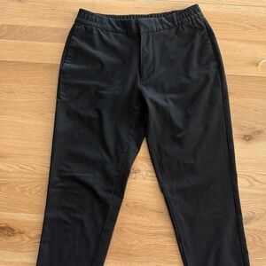 Banana Republic Black Elastic-Waist Chino Joggers